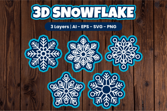 3D Layered Snowflake Paper Cut