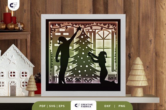 3D SVG Christmas Tree Design