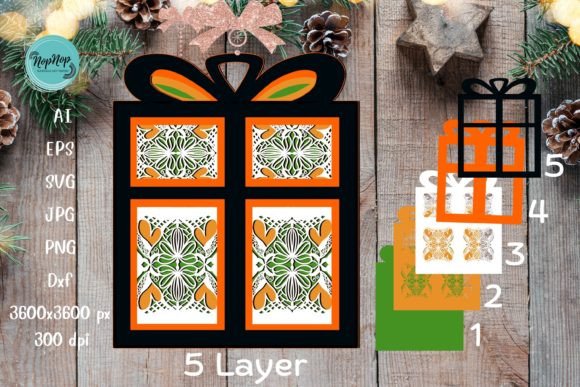 3D SVG Gift Mandala Ornament