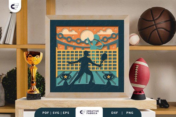 Badminton Tournament 3D SVG for Lifestyle and Hobbies
