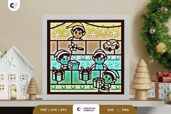 Christmas Gift Factory 3D SVG