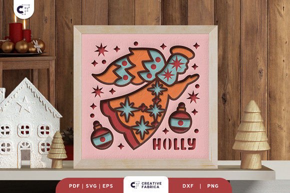Flying Fairy 3D SVG for Baby Crafts
