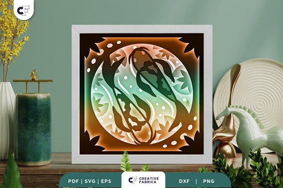 Koi Pond 3D SVG for Countries And Travel