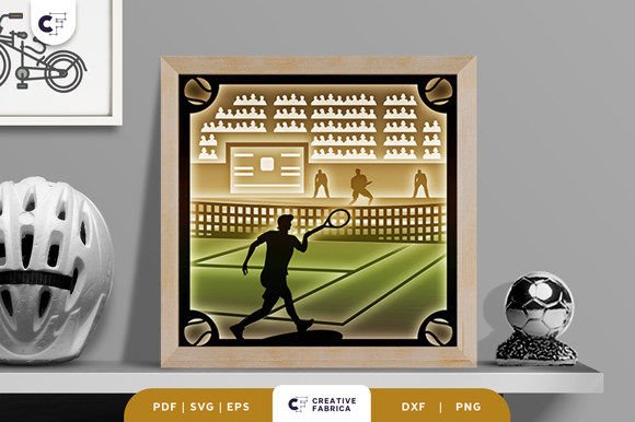 Tennis Tournament 3D SVG - Lifestyle And Hobbies