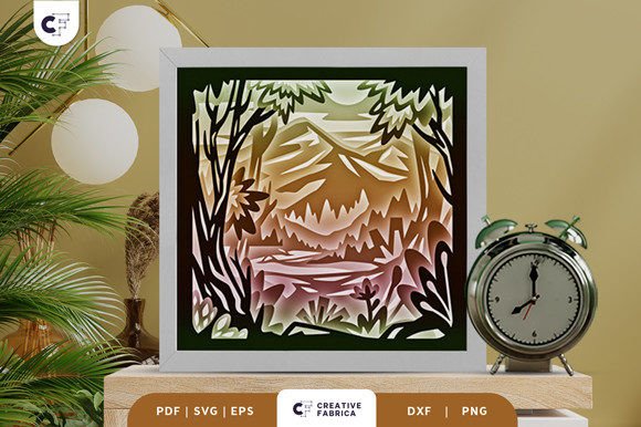 Wild Forest 3D Layered Paper Cut